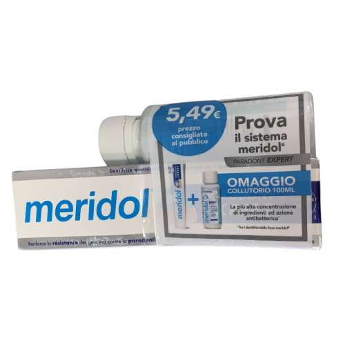 Meridol Special Pack Dentifricio Parodont Expert 75ml + Collutorio 100ml 