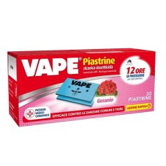 vape piastrine geranio anti-zanzare 12 ore 30 pezzi