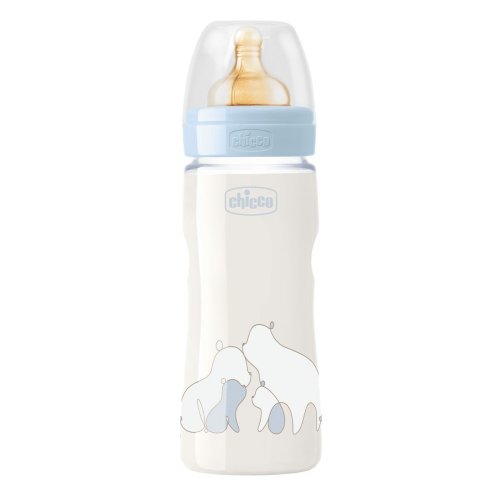 Chicco Biberon Original Touch Tettarella Caucciù Boy 4m+ 330ml 