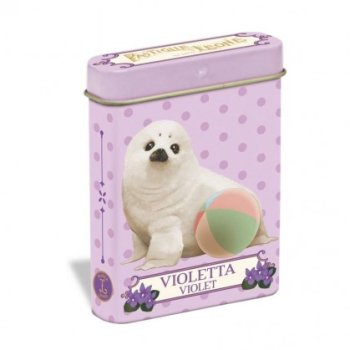 leone pastiglie in lattina teneri cuccioli wild pastiglie violetta 15g foca