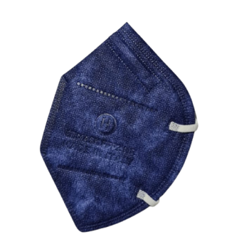 mascherine ffp2 ce0370 made in italy adulti blu jeans - buste singole 1 pezzo
