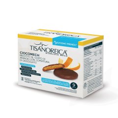 gianluca mech - tisanoreica biscotti ciocomech arancia ricoperti al cioccolato glycemic friendly 117g