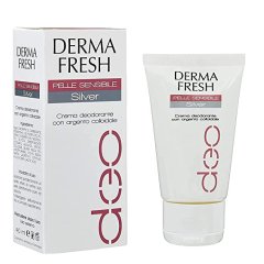 dermafresh deodorante pelli sensibili silver anti-microbico argento colloidale crema 40 ml