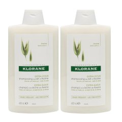 klorane shampoo latte avena uso frequente per tutta la famiglia duo 2 x 400ml