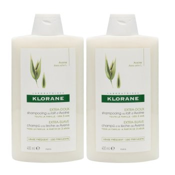 klorane shampoo latte avena uso frequente per tutta la famiglia duo 2 x 400 ml