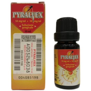 pyralvex soluzione gengivale 10ml 0,5%+0,1% 
