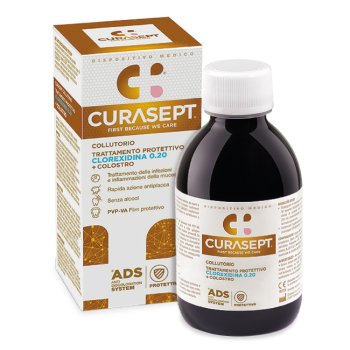 curasept ads collutorio trattamento protettivo 0.20 clorexidina + colostro 200ml