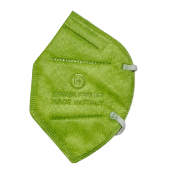 mascherine ffp2 ce0370 made in italy adulti verde prato - buste singole 1 pezzo
