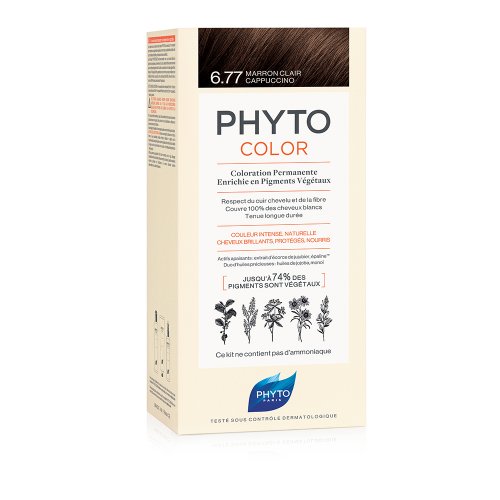 Phyto Phytocolor Colorazione Permanente 6.77 Marrone Chiaro Cappucino