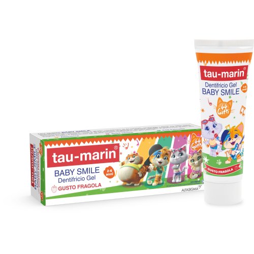 Taumarin Dentifricio Baby Gusto Fragola 44 Gatti 2-6 Anni 50ml