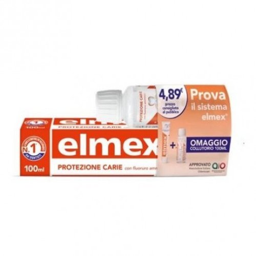 Elmex Special Pack Protezione Carie Dentifricio 100ml + Collutorio 100ml