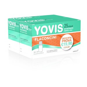 Yovis 25 Miliardi Fermenti Lattici Vivi Bi-Pacco 20 Flaconcini 