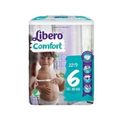 libero comfort - pannolini per bambino taglia 6 (13-20kg) 22 pezzi