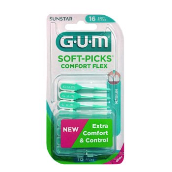 gum soft-picks comfort flex scovolino regular medium 16 pezzi 