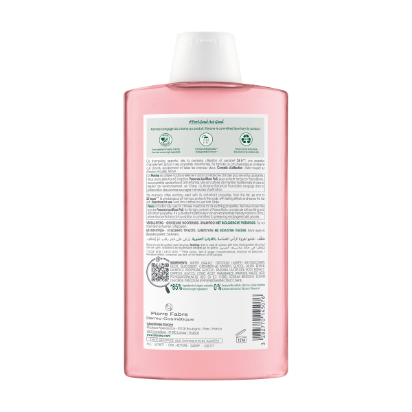 Klorane Shampoo Lenitivo Peonia 400ml