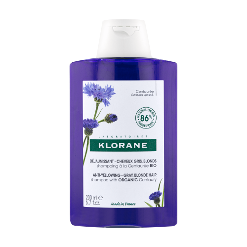 Klorane Shampoo alla Centaurea Capelli bianchi o grigi - 200 ml