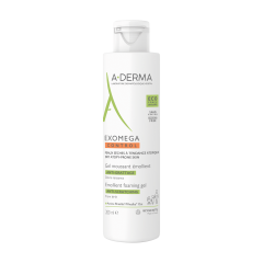 aderma exomega control gel detergente emolliente per viso e corpo 200ml