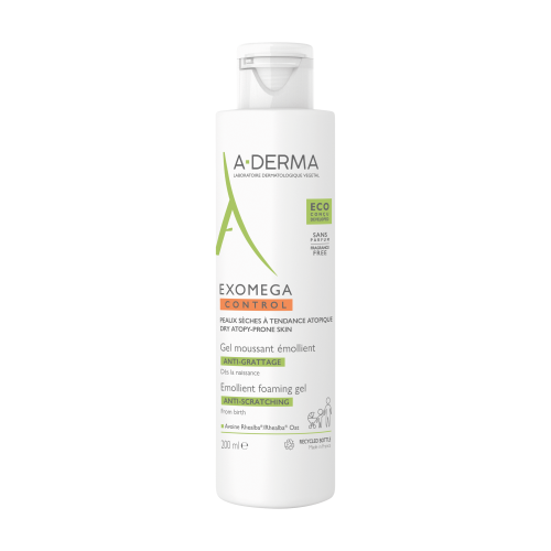 Aderma Exomega Control Gel Detergente Emolliente Per Viso E Corpo 200ml