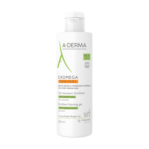 Aderma Exomega Control Gel Detergente Emolliente Viso E Corpo 500ml