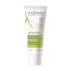 aderma biology crema leggera idratante pelli fragili da normali a miste 40ml