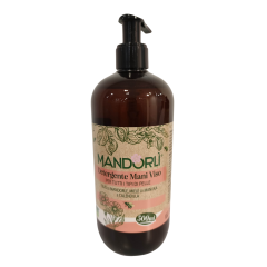 mandorli' detergente mani e viso olio di mandorle miele di manuca e calendula - tutti i tipi di pelle 500ml