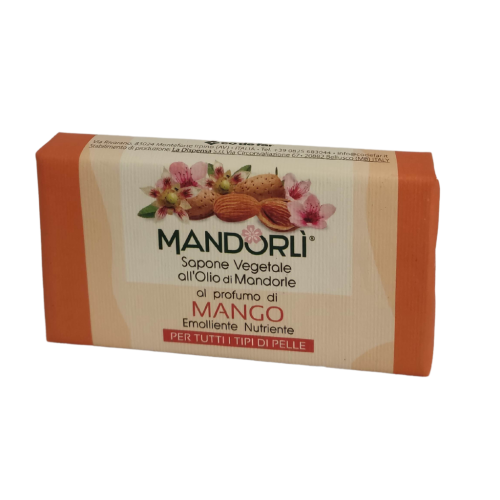 MANDORLI' Sapone Solido Vegetale Profumo di MANGO 100g
