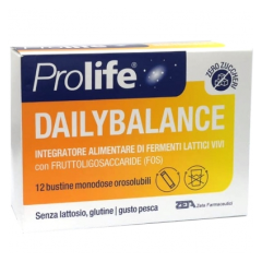 Prolife Dailybalance - Integratore Di Fermenti Lattici Vivi 12 Bustine Orosolubili 1g