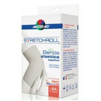 master aid stretchroll benda elastica auto-bloccante coesiva 6cm x 4mt