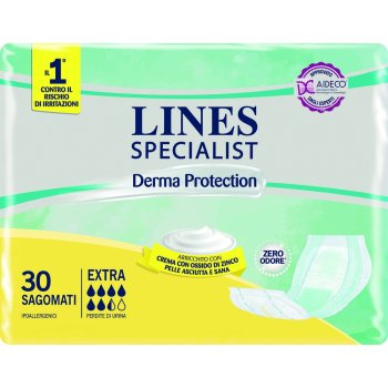 lines specialist derma protection - sagomati extra 30 pannoloni incontinenza