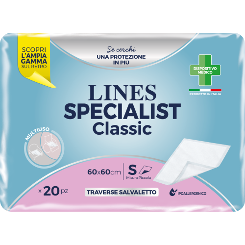 Lines Specialist Classic Traverse Salva Letto 60 X 60cm 20 Pezzi