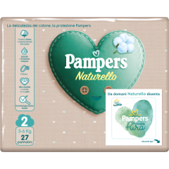 pampers naturello taglia 2 (3-6kg ) 27 pannolini