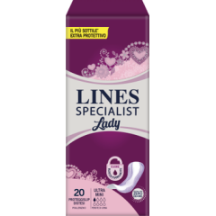 lines specialist lady ultra mini assorbenti per incontinenza urinaria 20 pezzi