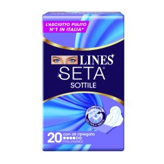 lines seta assorbenti sottili con ali 20 pezzi