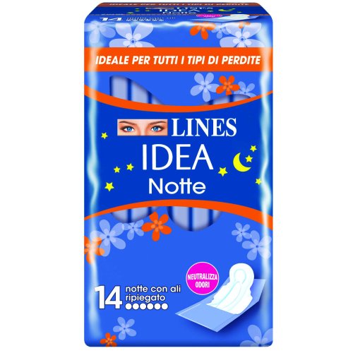 Lines Idea Assorbenti Notte Con Ali 14 Pezzi