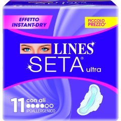 lines seta assorbenti ultra con ali 11 pezzi