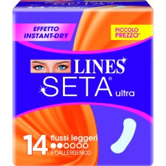 lines seta assorbenti ultra flussi leggeri 14 pezzi