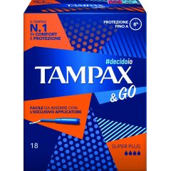 Tampax & Go Super Plus 18 Assorbenti Interni