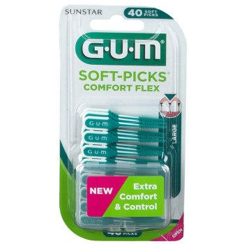gum soft-picks comfort flex scovolino large 40 pezzi