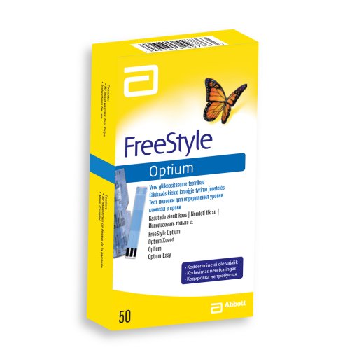 Freestyle Optium - Strisce Reattive Per La Misurazione Della Glicemia 50 Pezzi