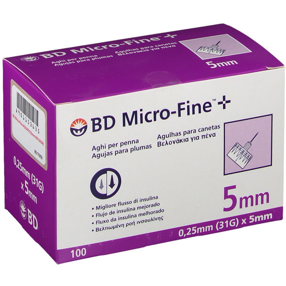 Ago Bd Microfine Per Penna Insulina G31 5mm 100 Pezzi