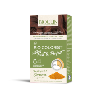 bioclin bio colorist tintura capelli natural fast e perfect colore 6.4 biondo scuro rame
