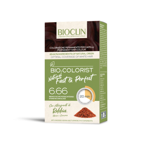 Bioclin Bio Colorist Tintura Capelli Natural Fast E Perfect Colore 6.66 - Biondo Scuro Rosso Intens