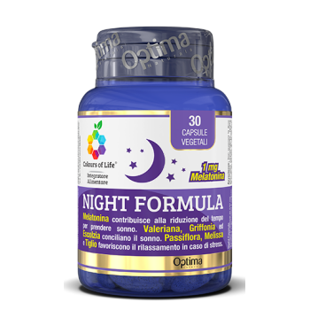 optima colours of life - night formula 30 capsule vegetali 