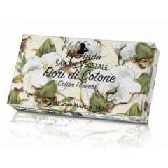 florinda - fiori di cotone sapone vegetale 100g