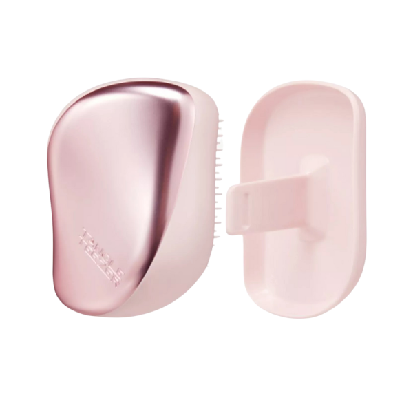 Tangle Teezer The Compact Styler Pink Matte Chrome - Spazzola Compatta Districante Capelli