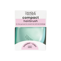 tangle teezer the compact styler teal matte chrome - spazzola compatta districante capelli