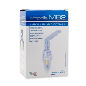 ampolla mb2 per aerosol nebula con boccaglio e nasale 