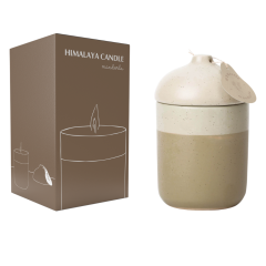 himalaya candle - candela ceramica mandorla