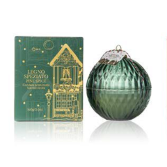 himalaya candle christmas ball - candela legno speziato 160g