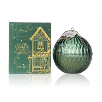 himalaya candle christmas ball - candela legno speziato 160g